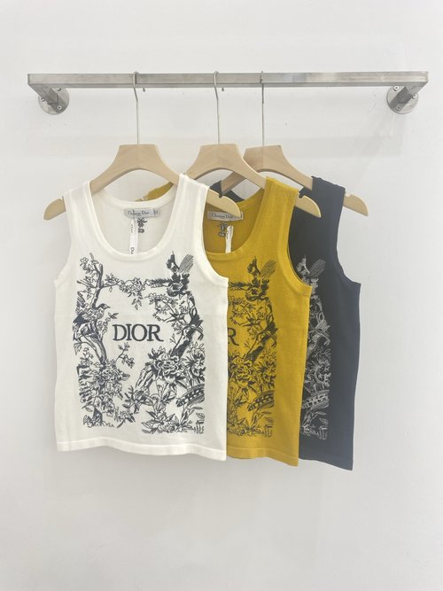 Dior Soft-Fabric Classic Jungle Embroidery Vest