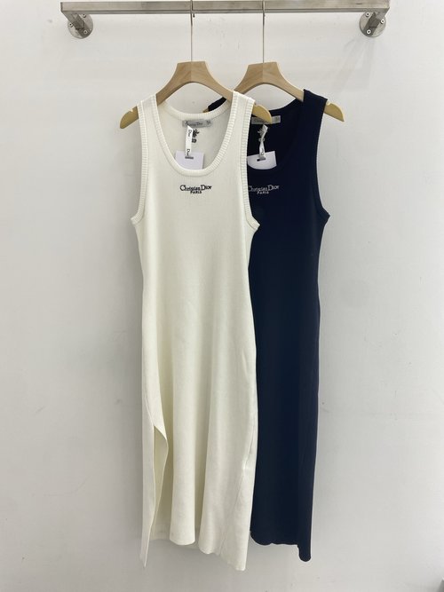 Dior Black Slit Long Skirt, Elegant & Sexy