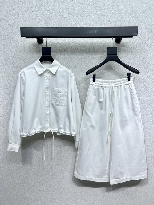 Loewe Embroidered Pocket Long-Sleeved Shirt, Understated and Fashionable