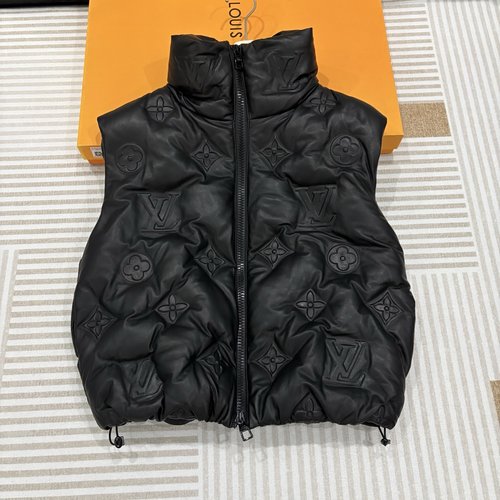 Louis Vuitton Genuine Lambskin Printed Down Vest