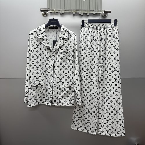 Louis Vuitton Exclusive Monogram Printed Silk Outfit
