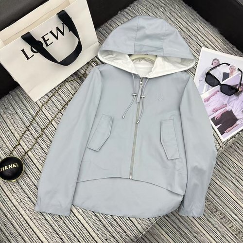 Loewe Hooded Jacket in LOE Series with Contrasting Hat
