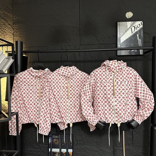 Louis Vuitton Customized Patterned Sun Protection Hooded Windbreaker