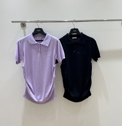 Loewe Lightweight Silk Short-Sleeved Blouse with Collar