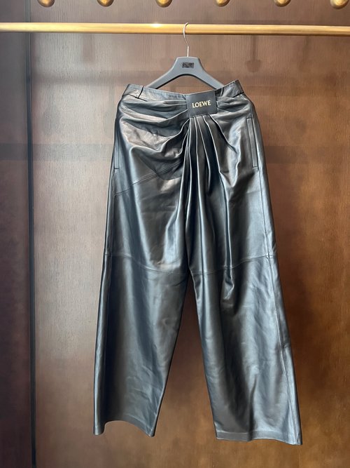 Loewe Popular Leather Trousers Made of Imported Sheepskin