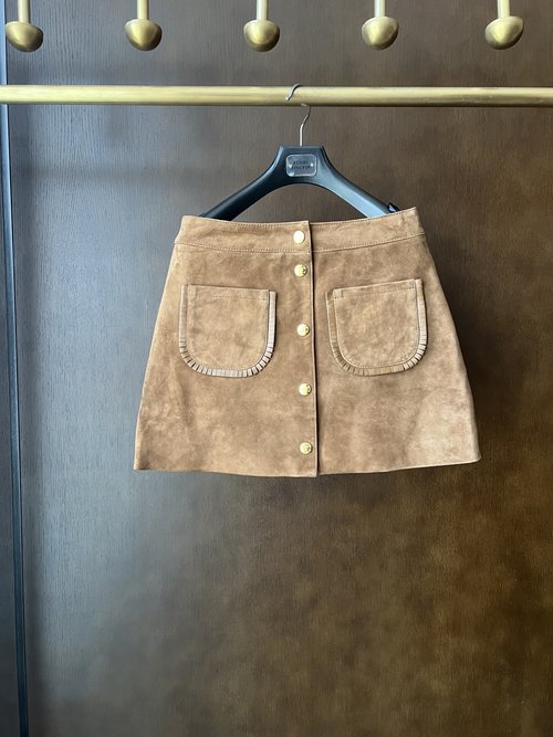 Celine Imported Lambskin Skirt with High-quality Hardware and Custom Lining