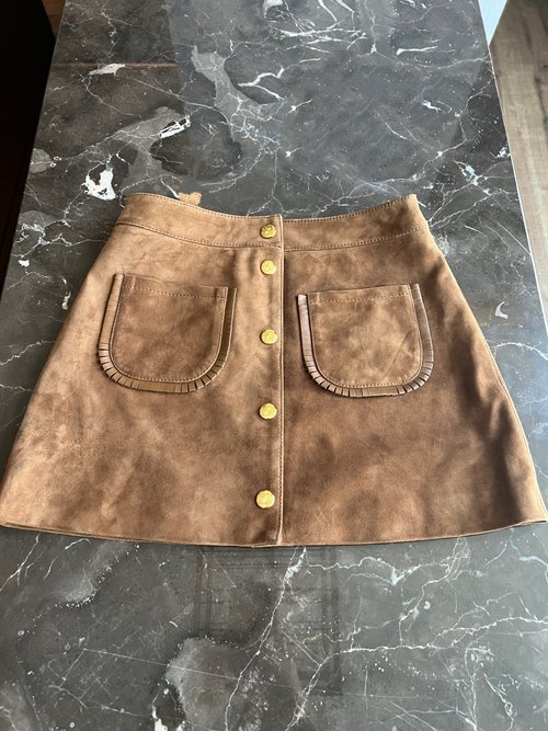 Celine Imported Lambskin Skirt with High-quality Hardware and Custom Lining