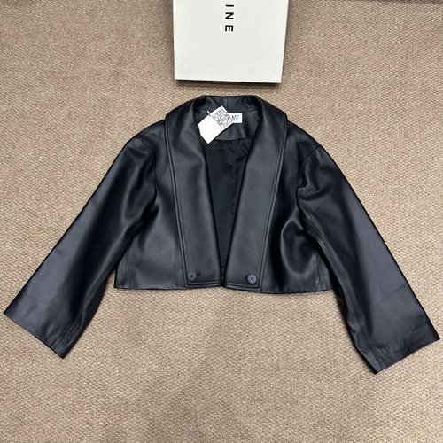 Loewe Retro - Modern Soft Lambskin Leather Jacket with Distinctive Design