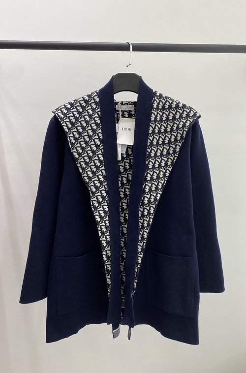 Dior Classic Double-Sided Hooded Mid-Length Coat