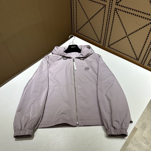 Loewe Fashionable Windbreaker Crafted from Special Custom Fabric