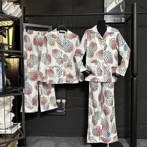 Louis Vuitton Printed Luxury Satin Loungewear: Simple and Fashionable