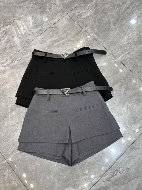 Prada Mu Two-Wearable Skirt-Pant Combo
