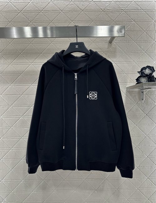 Loewe Hooded Jacket and Trousers Set with Brand Emblem