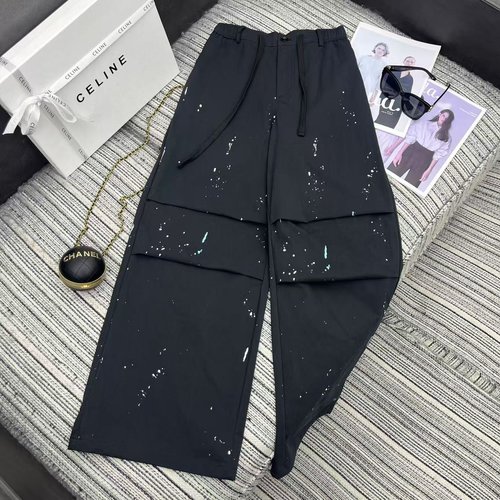 Celine Recommended American Style Workwear Knee-folded Casual Pants, Two Colors