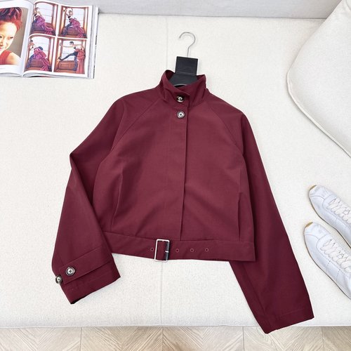 Loewe Loe Red Stand - Collar Jacket with Back Logo Patch