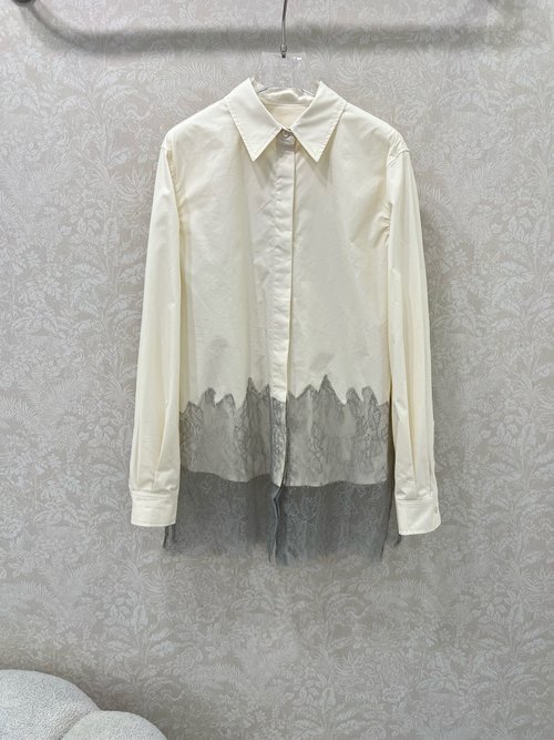 Fendi Lace Trimmed Shirt