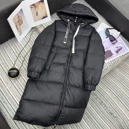 Max Mara New Hooded Down Jacket Filled with White Goose Down