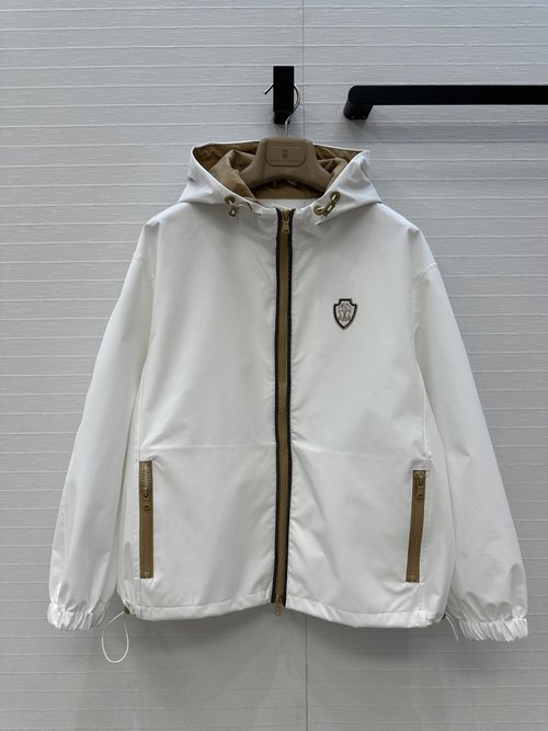 Brunello Cucinelli Exclusive Tennis Capsule Nylon Windbreaker with Logo