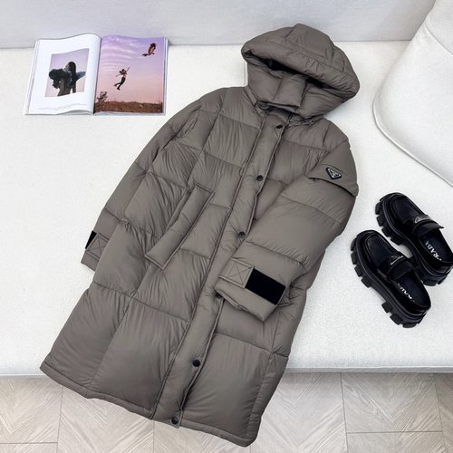 Prada Exclusive H-Style Down Jacket with Triangular Logo