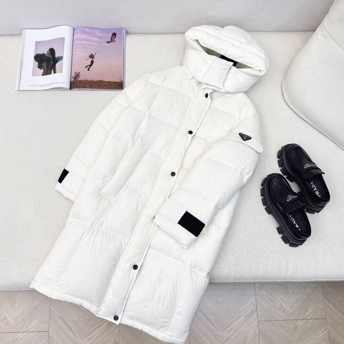 Prada Exclusive H-Style Down Jacket with Triangular Logo