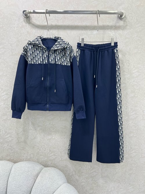 Dior Customized Jacquard Suit Set with Stylish Design and High-Elastic Fabric