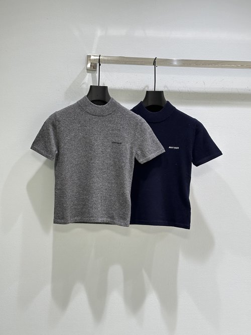 Miu Miu Soft Cashmere Sweater with Streamlined Design and Versatile Shape