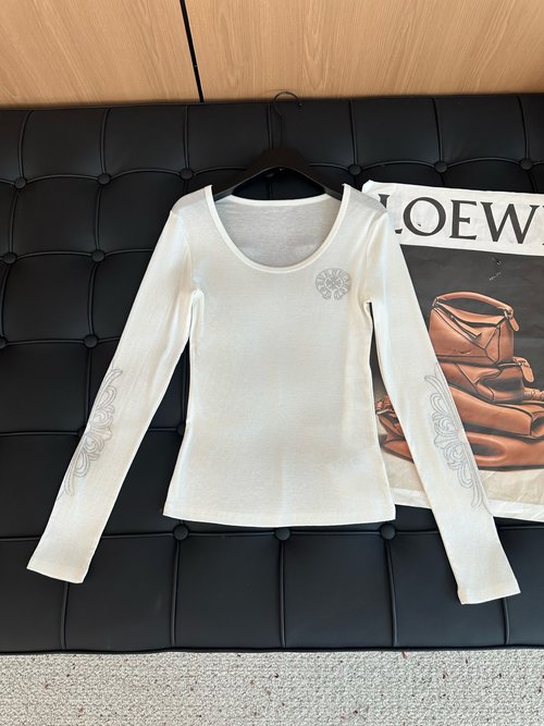 Chanel Designer-Original Tencel Wool Studded Top with Cloud-Like Comfort