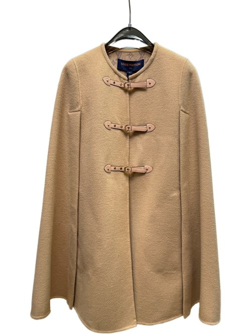 Louis Vuitton Camel New Style Cloak in Wool-Silk Blend with Standard Dust Bag