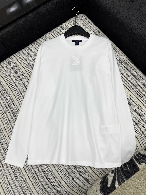 Louis Vuitton Cloud - Soft Embroidered Long - Sleeve T - Shirt, Relaxed Fit