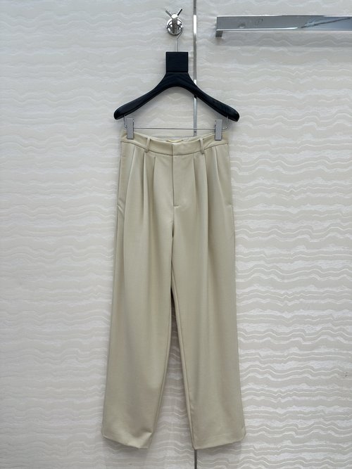 Loro Piana Exclusive Original High - Quality Straight Wool Trousers with Elegant Design