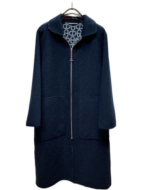 Hermes Classic Cashmere Coat with Dust Bag in Earthy Tones