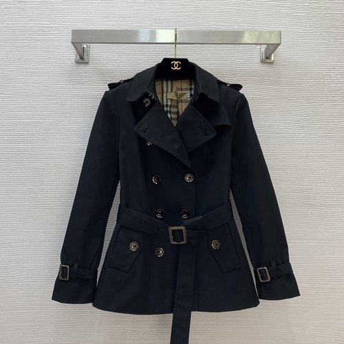 Burberry Classic Check Lined Double-Breasted Trench Coat