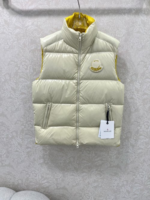 Moncler Functional Long Season Down Vest with Elegant Details
