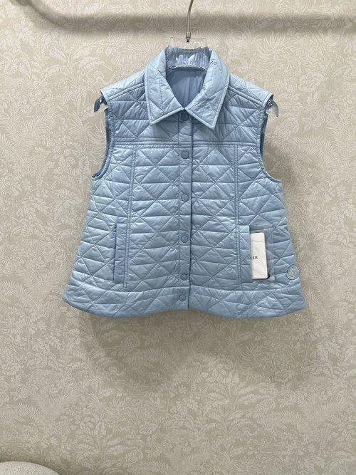 Moncler A - Line Wicker - Patterned Cotton Vest, Windproof and Classic