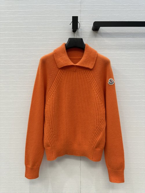 Moncler Cashmere Turtleneck Sweater with Badge Embellishment