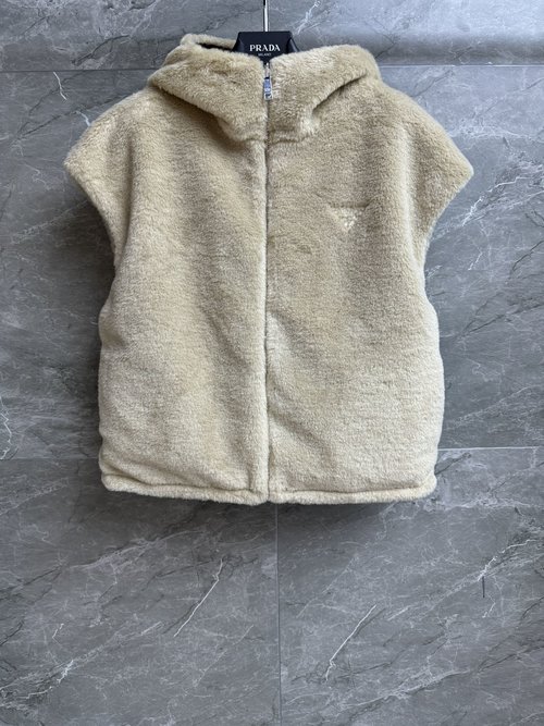 Prada Versatile and Stylish Double-sided Zippered Vest