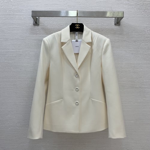 Dior Custom High-end Single-breasted Blazer with Pockets