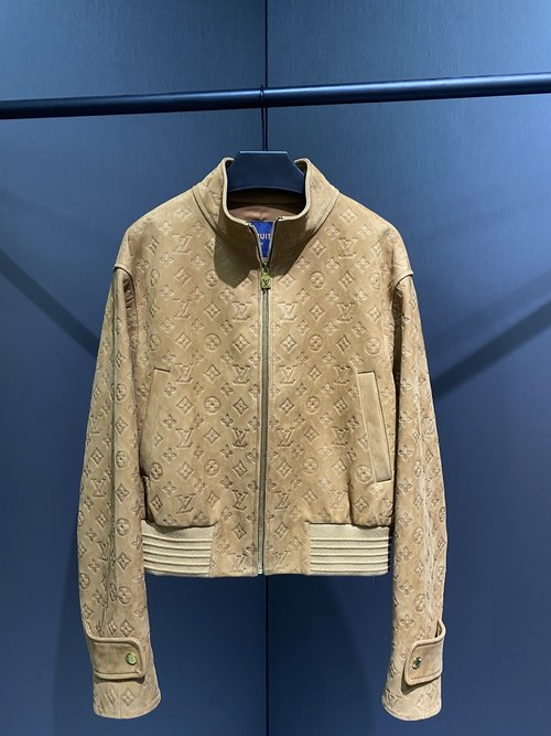 Louis Vuitton Stylish Jacket Crafted from Imported Top - Grain Cowhide Suede