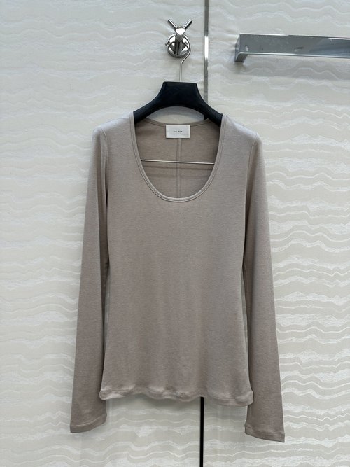The Row Exclusive First-release Row-style Slimming U-neck Wool Blend Undershirt