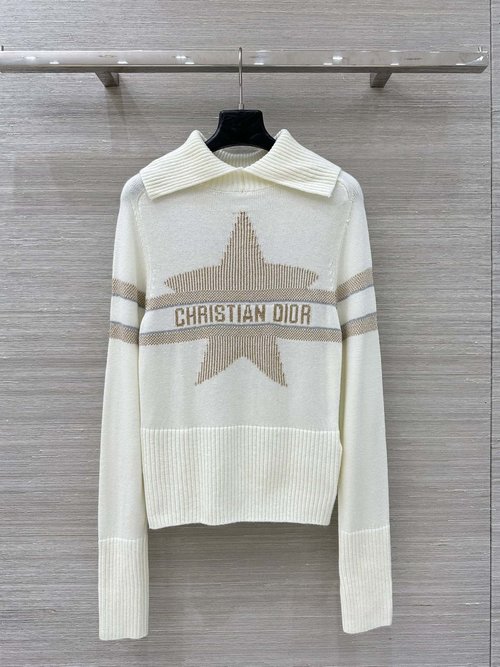 Dior Exclusive MissD Alpine Ski Series Embroidered Naval Collar Top