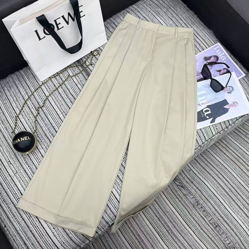 Loewe Highly Recommended: New LOE Logo-Embroidered Wide-Leg Trousers