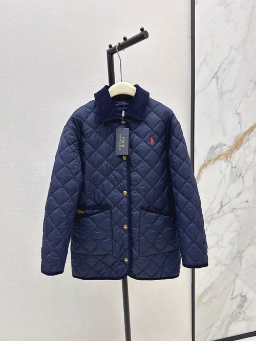 Polo Ralph Lauren Hot - selling Quilted Cotton Coat: Warm and Flattering