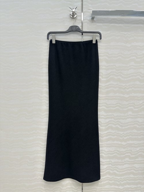 The Row Imported Wool Open - Split Long Skirt with Minimalist and Stylish Design