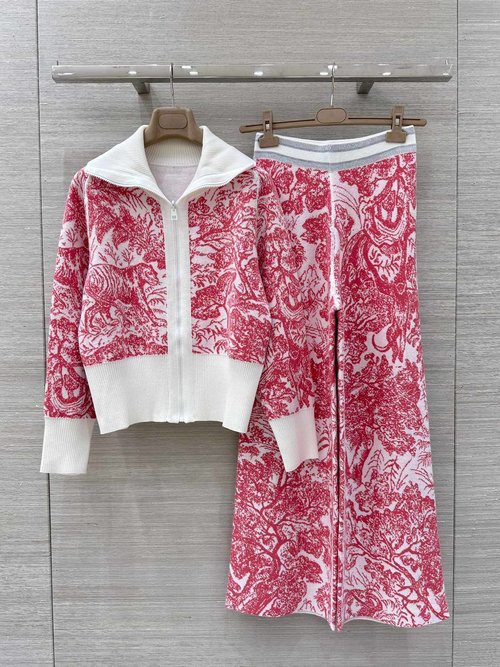 Dior Exclusive Original Animal Jungle Knit Open Cardigan, Slimming and Stylish