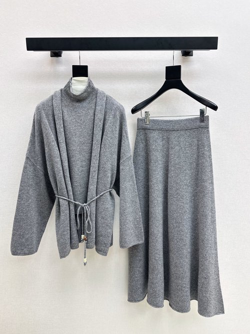 Dior Lazy Style Wool Suit Set, Blended Colors, High-Elasticity and Versatile