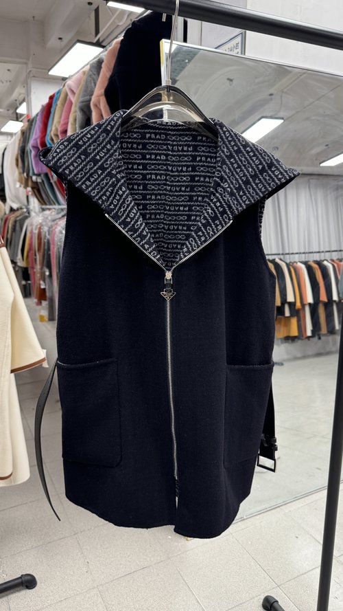 Prada Exclusively Launched Luxurious Shearling Coat with Refined Features