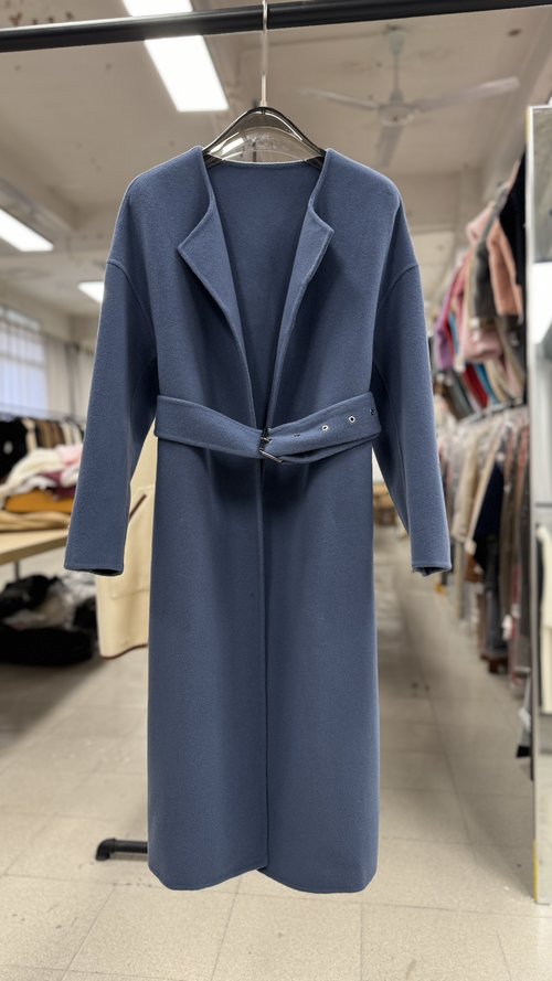 Dior Round-Neck Long Wool Coat with Dust Bag in Various Colors