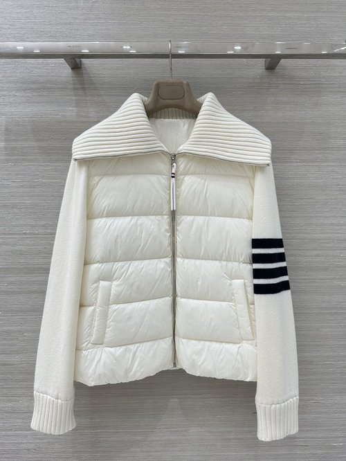 Thom Browne Knit & Down Jacket, Simple Style with High - end Quality - Exclusive First Release
