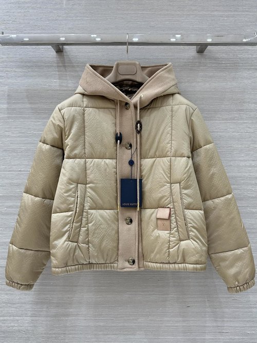 Louis Vuitton Exclusive First Release: Anti - tear Quilted Hooded Jacket with Monogram Elements
