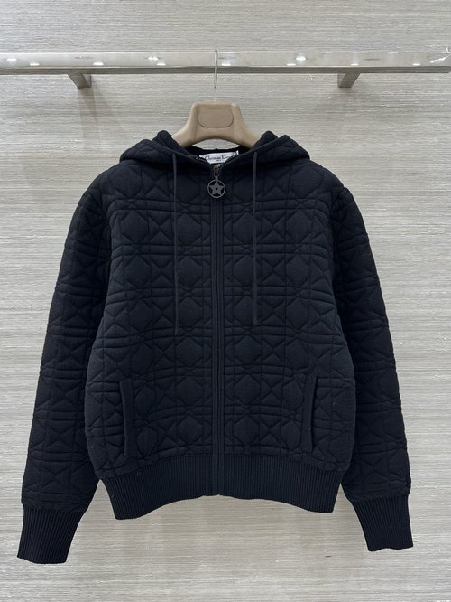 Dior Exclusive Early Autumn Faux Fur Hooded Jacket, Stylish and Versatile